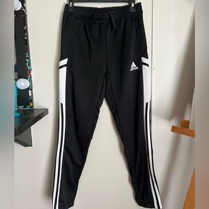 Black slim fitting joggers. Athletic wear